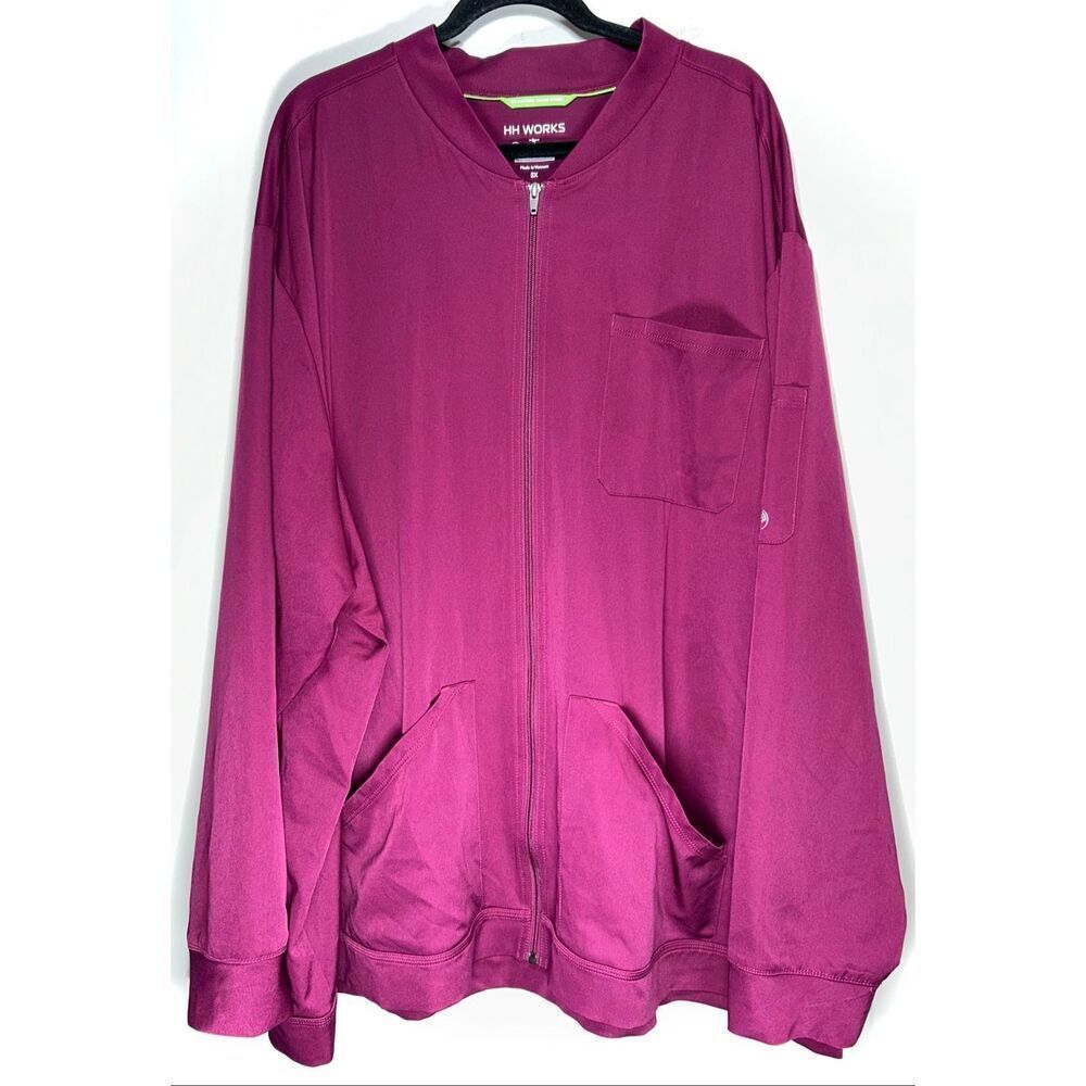 HH Works by Healing Hands zip up scrub jacket size 5x
